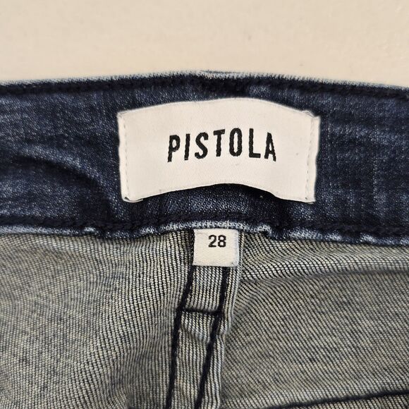 PISTOLA Jeans Size 28 Womens High Rise 27 Inseam Stretch Tapered Leg - Picture 10 of 13
